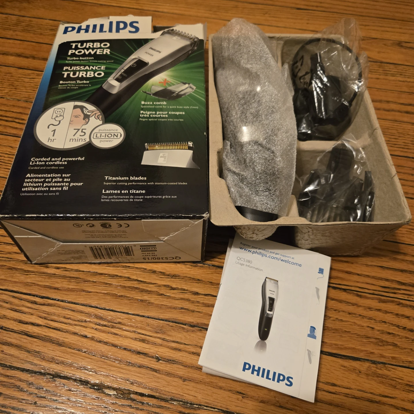 Philips Turbo Power Hair Clipper QC5380 🏆