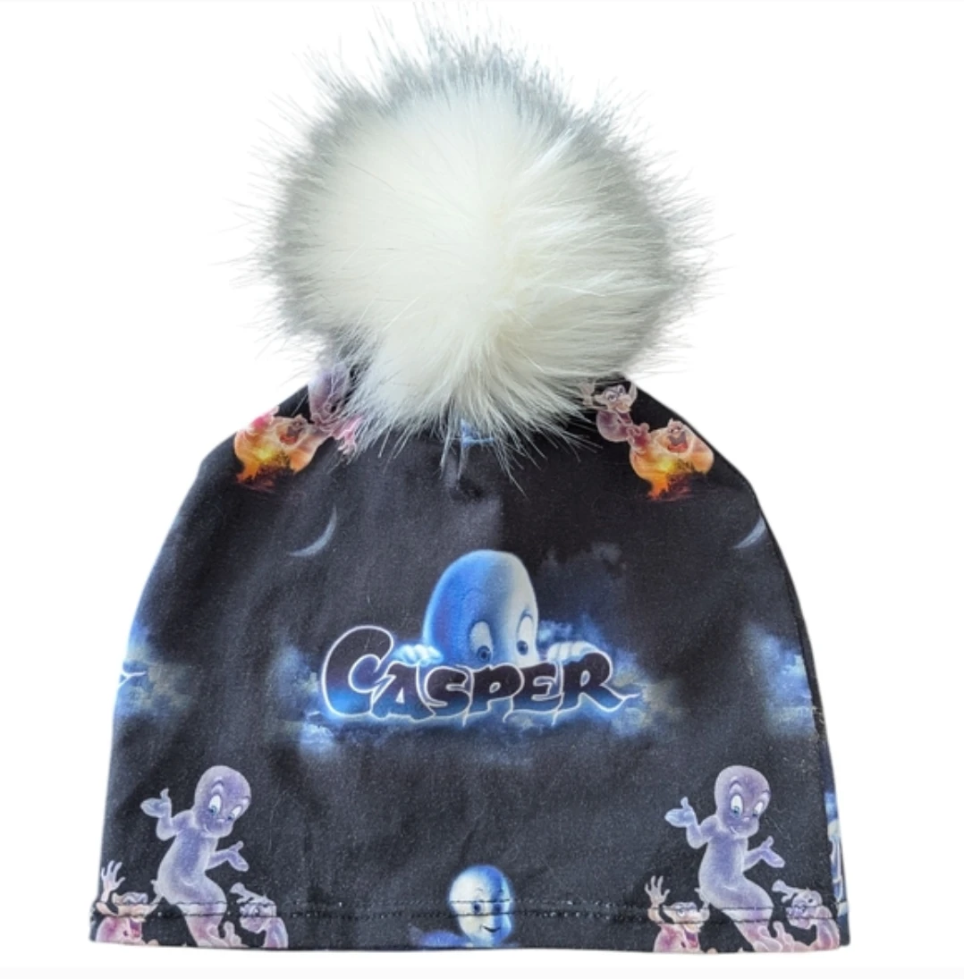 Casper the Friendly Ghost Beanie with Pom