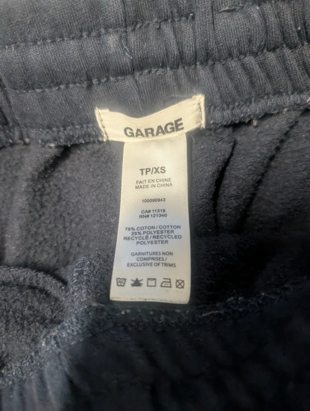 Garage Navy Sweatpants XS - photo 3