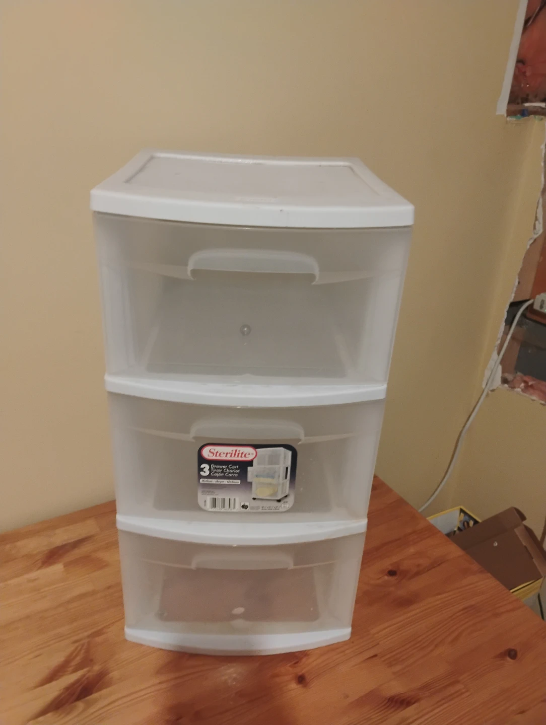 Sterilite 3-Drawer Organizer Cart