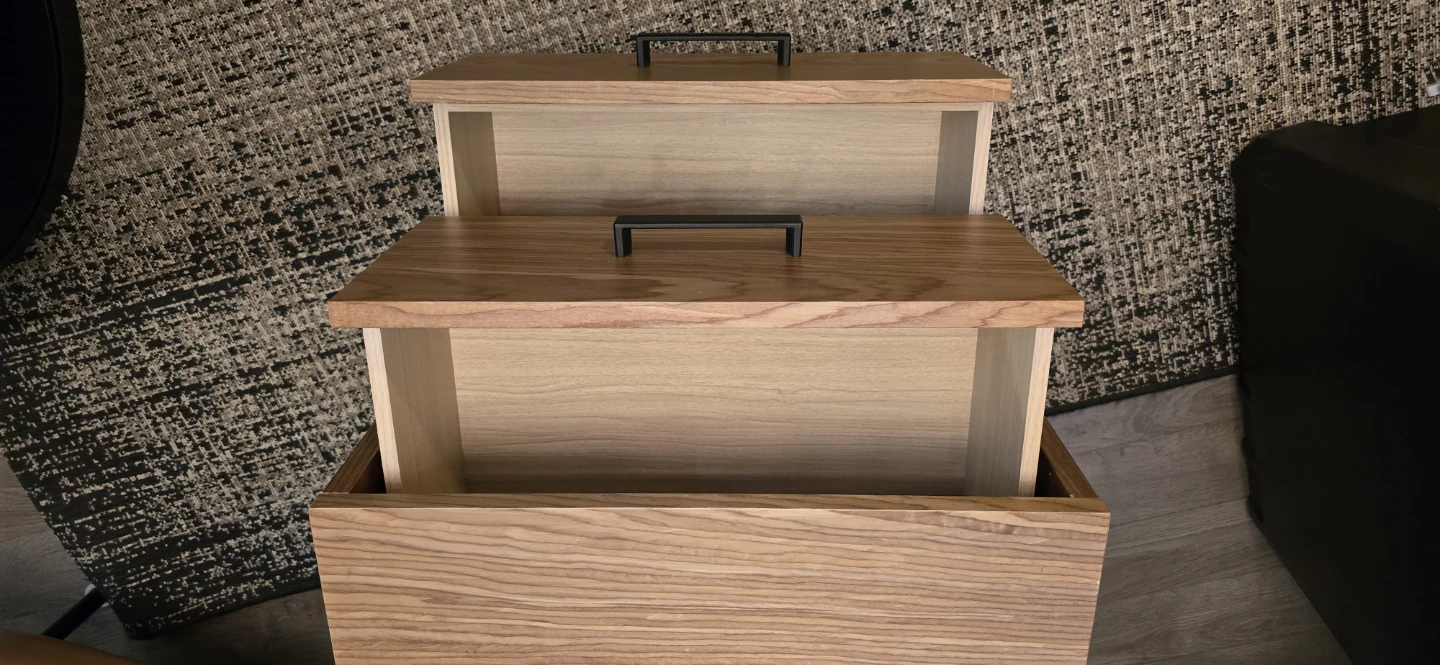 Two-Drawer Solid Wood Nightstand - photo 3