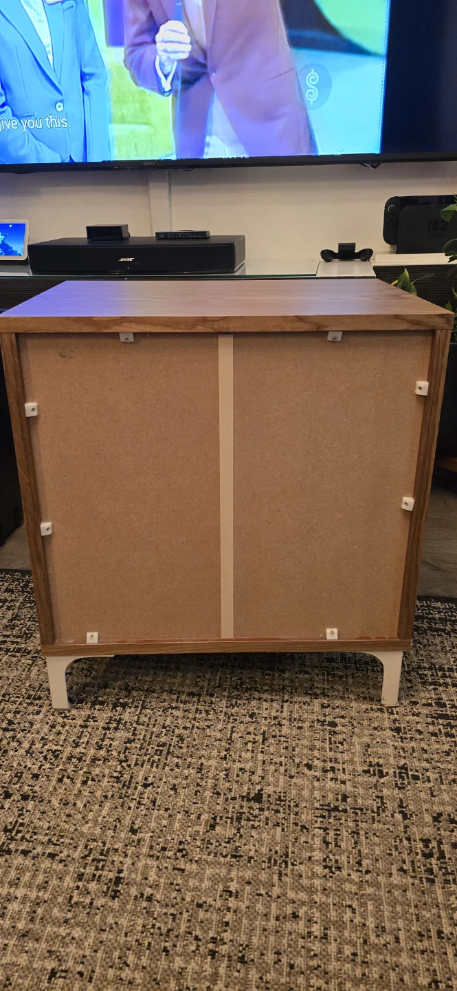 Two-Drawer Solid Wood Nightstand - photo 4