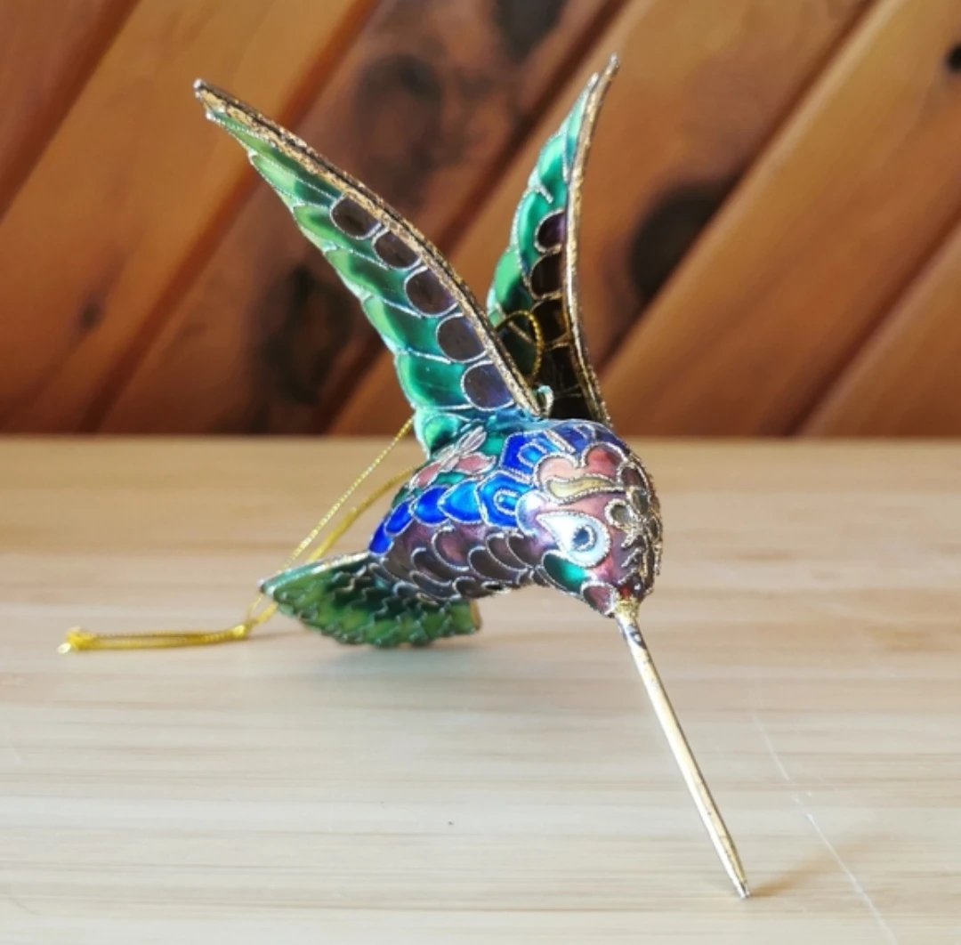 Vintage Cloisonne Hummingbird - photo 5