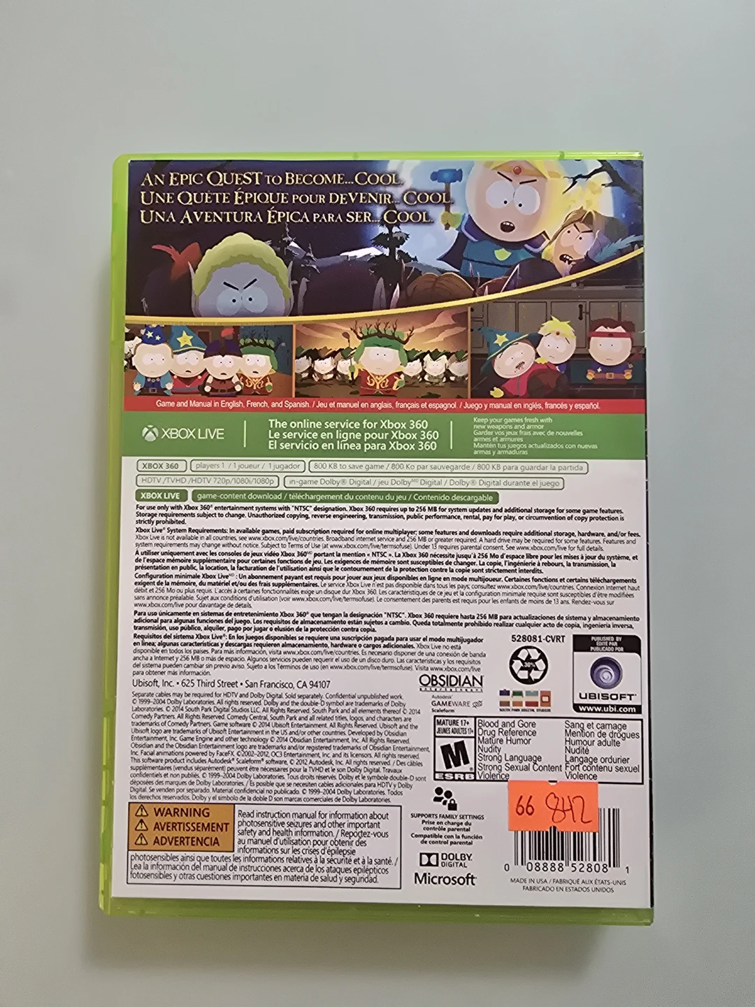 South Park: The Stick of Truth XBOX 360 Game - photo 2