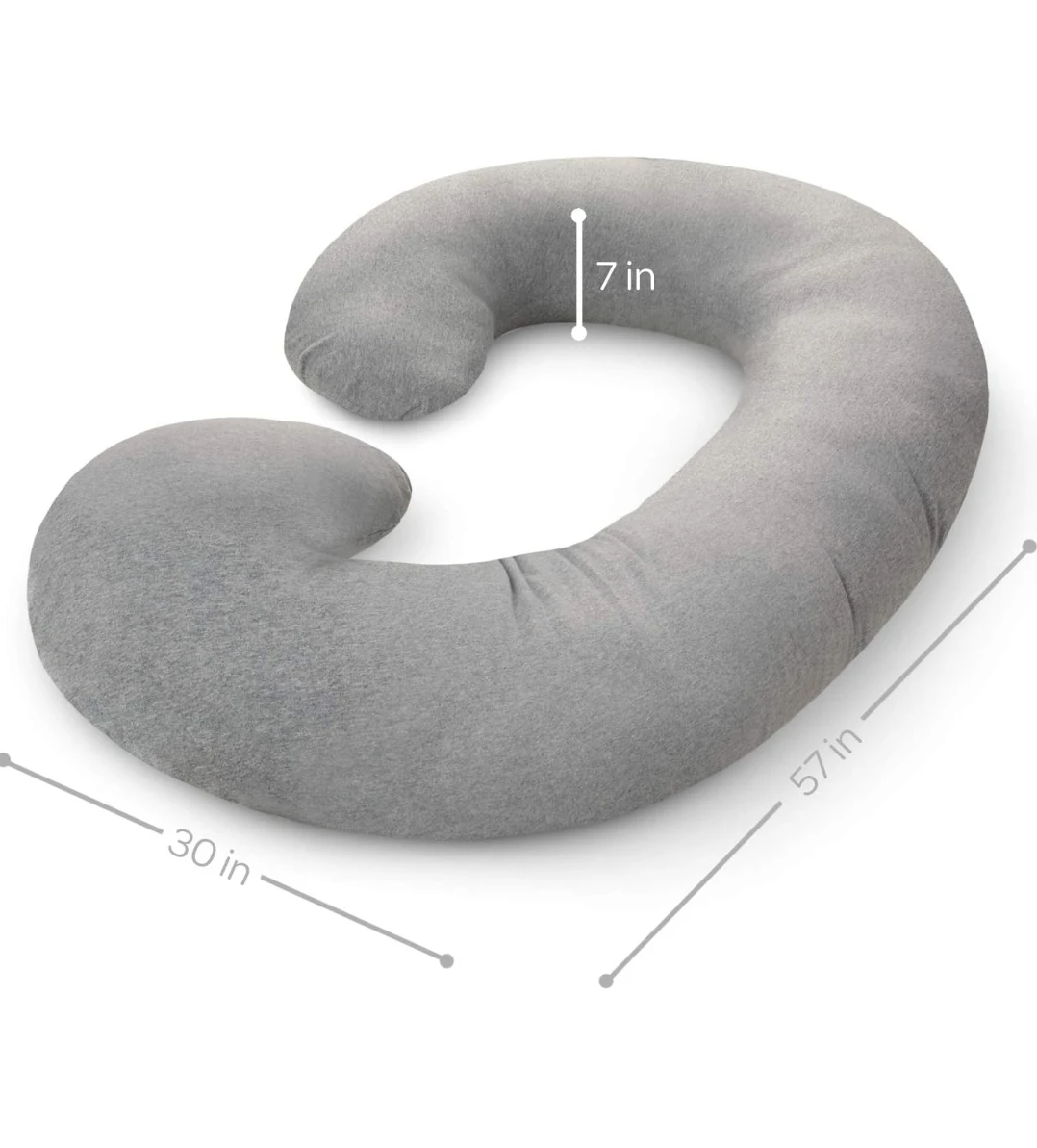 Pharmedoc C-Shaped Maternity Pillow Grey - photo 5