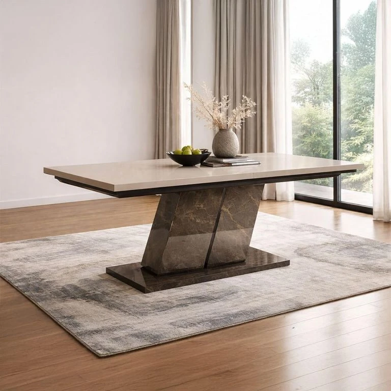 Alf Italia Modern Dining Table with Marble Base - photo 3