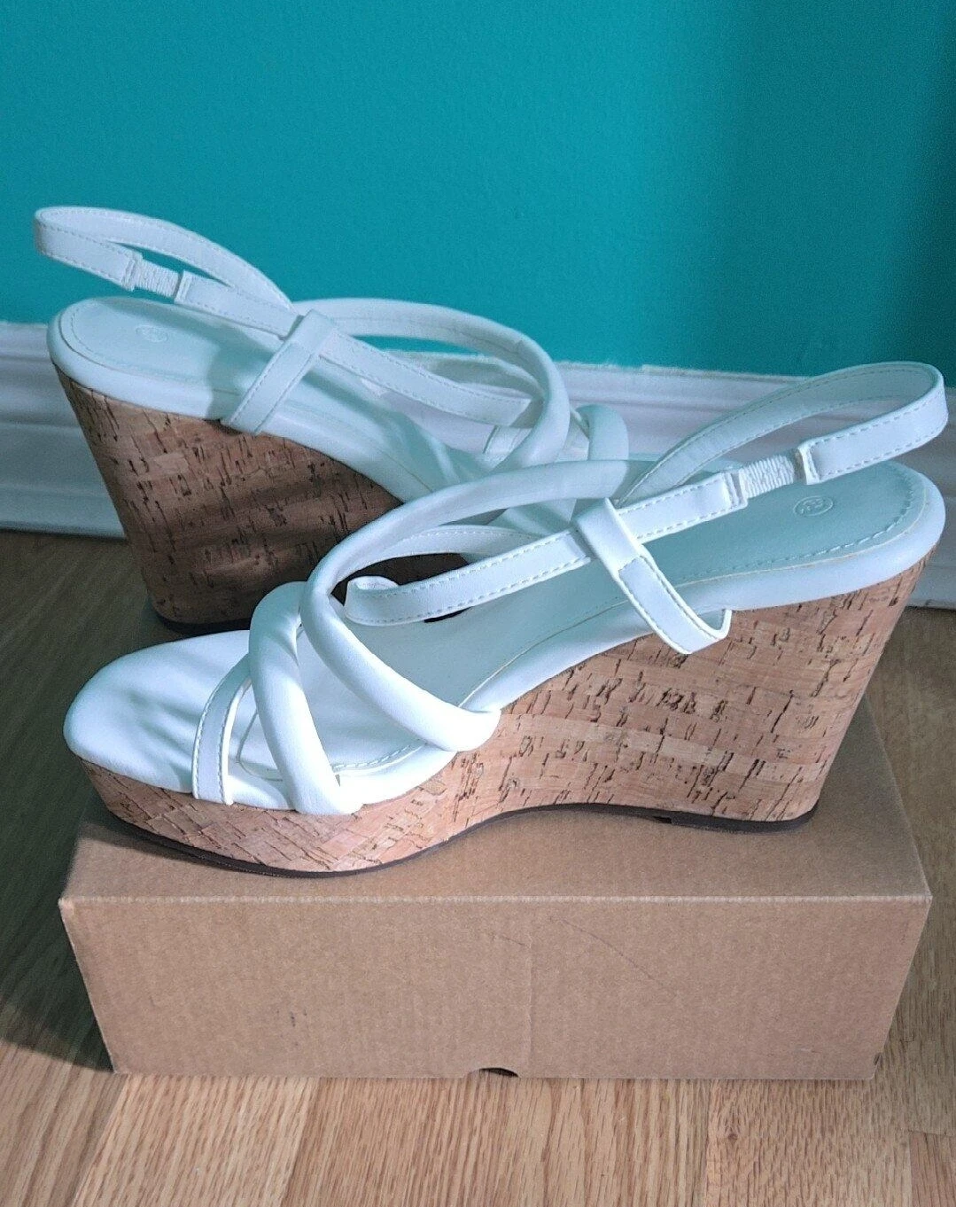 Coutgo Women's White Wedge Sandals - photo 2