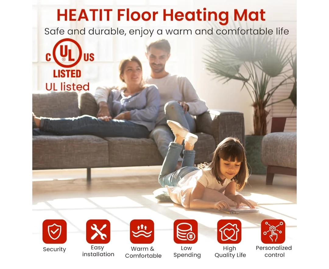 70 sqft HEATIT Warmmat Electric Radiant - photo 3