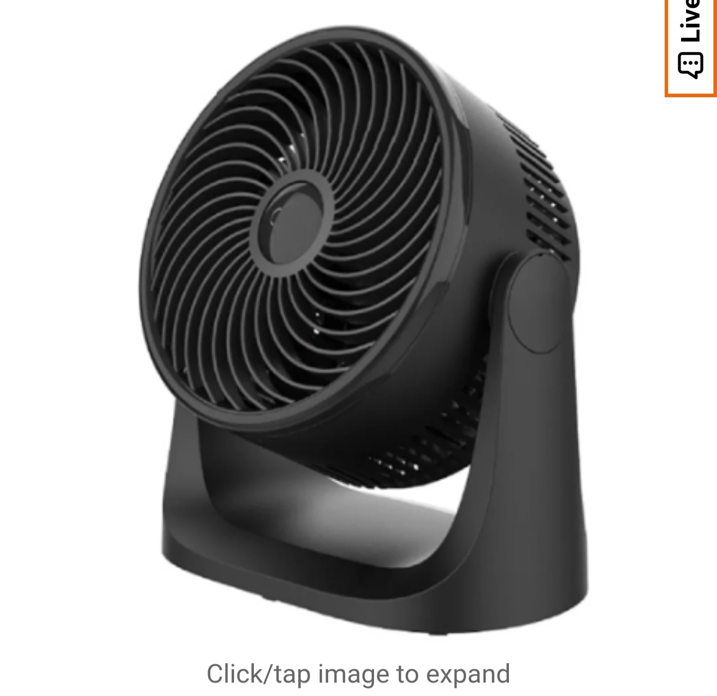 Black Tabletop Fan
