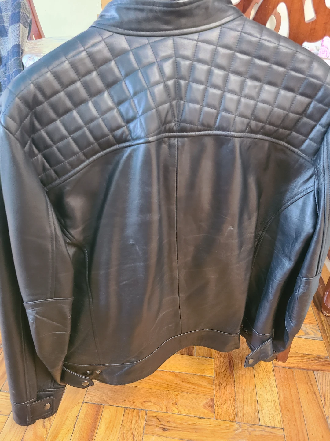 Artistry Leather Black Quilted Motorcycle Jacket - photo 2