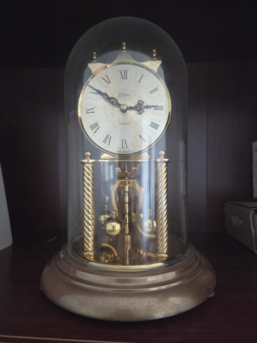 Kienzle Quartz Glass Dome Mantel Clock