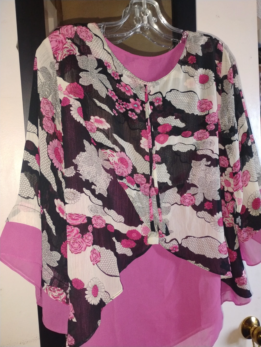 Women's Floral Print Kimono/Top