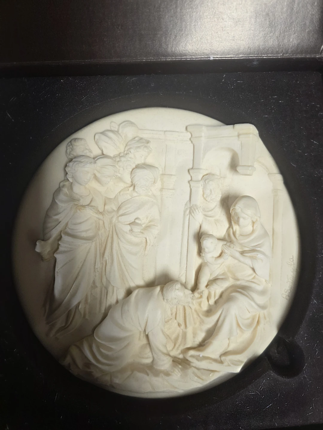 La Natività Alberto Santangela Relief Plate