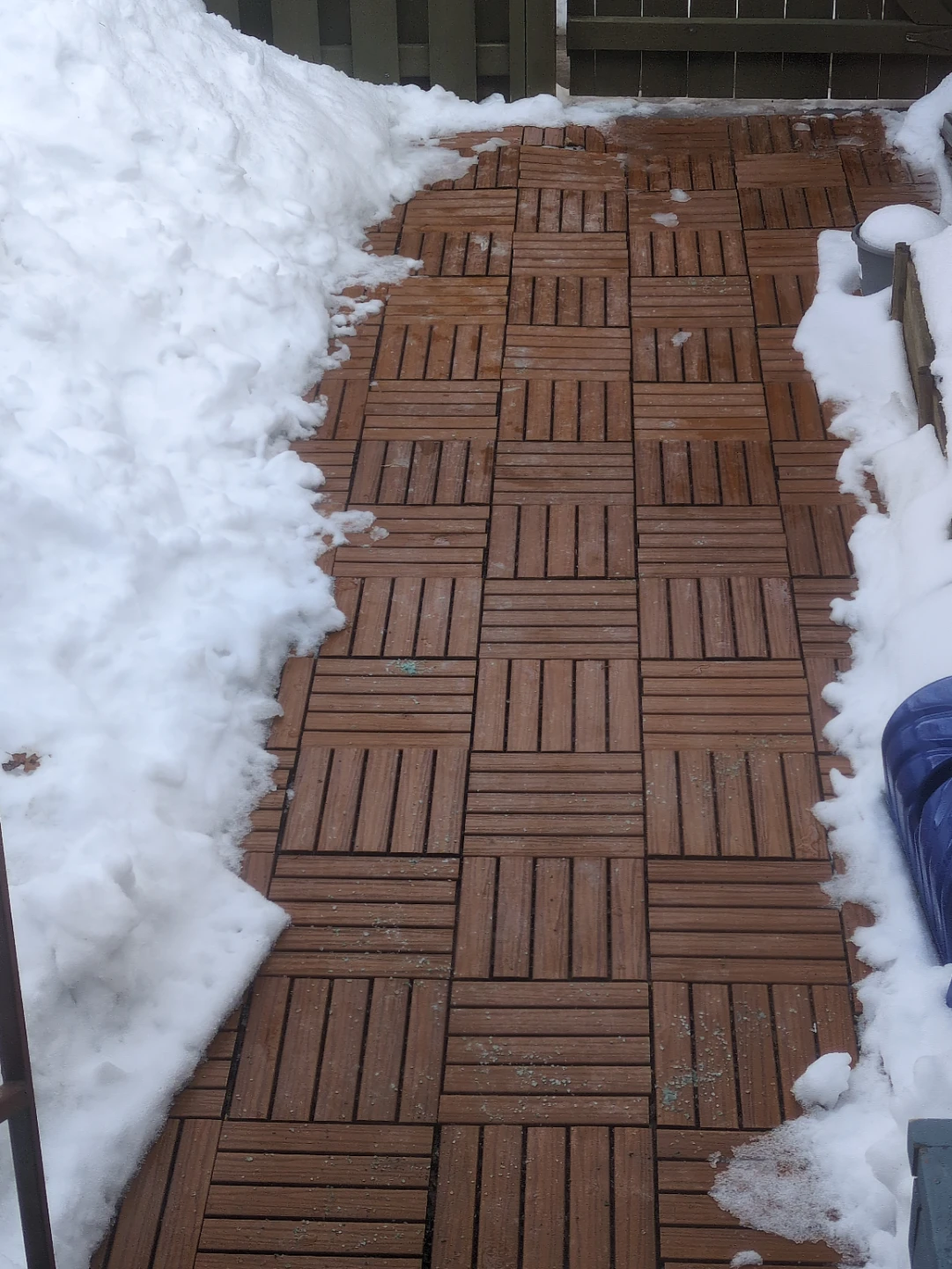 Aura deck tile with transition - Honey Teak - photo 3
