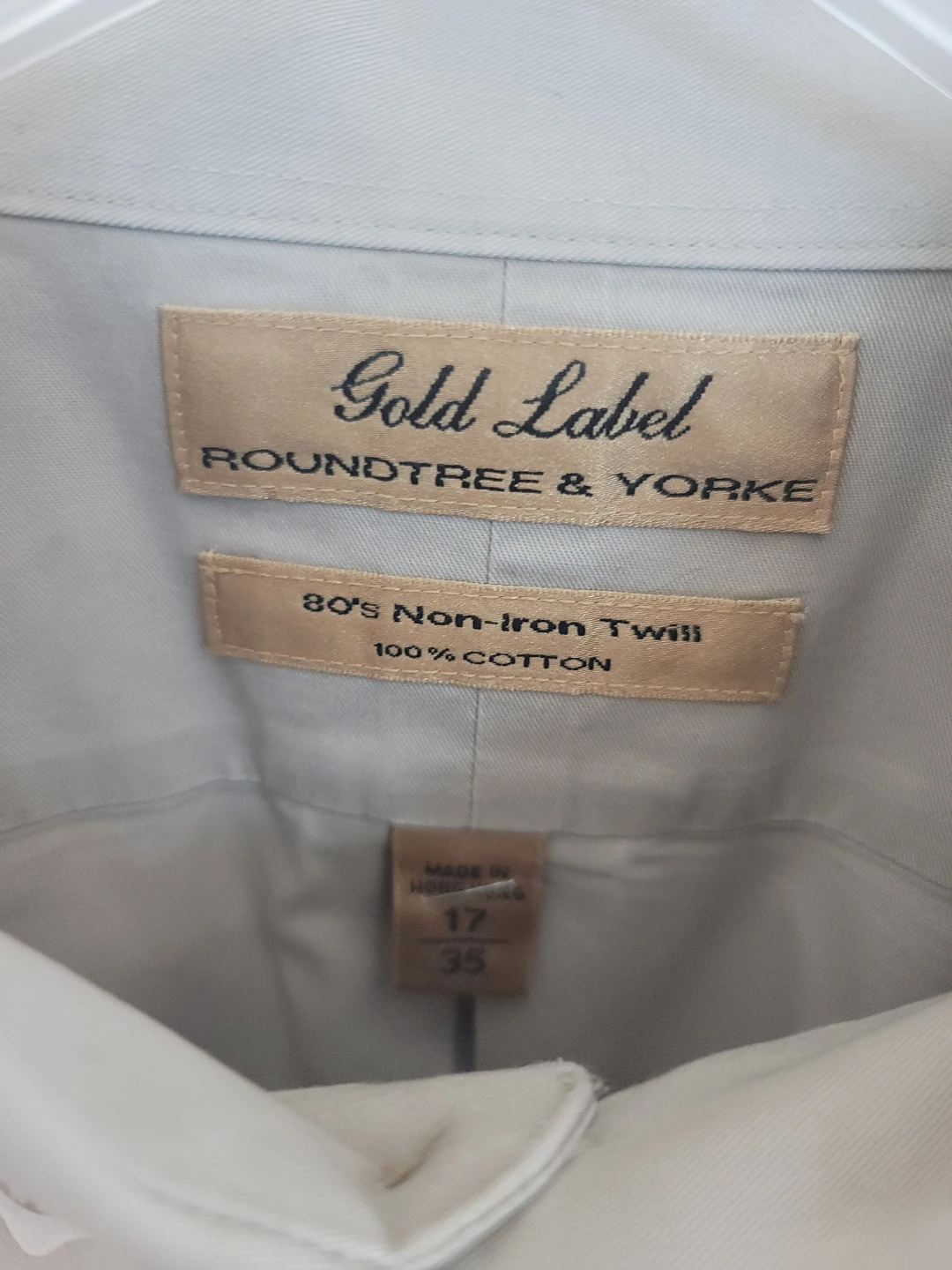 Roundtree & Yorke Gold Label 17.5 35 Cotton Shirts (Set of 3) - photo 4