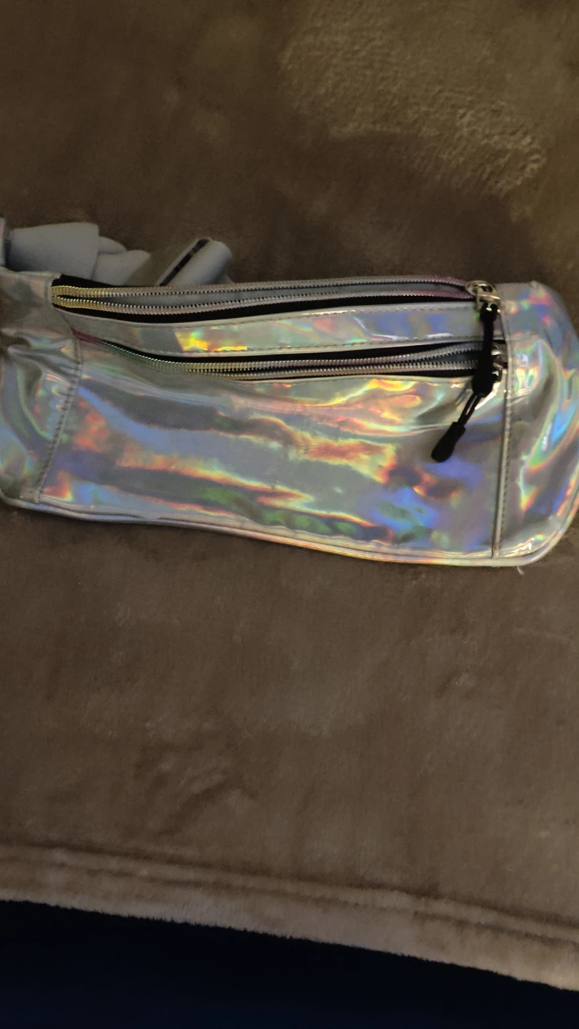 Silver Holographic Fanny Pack