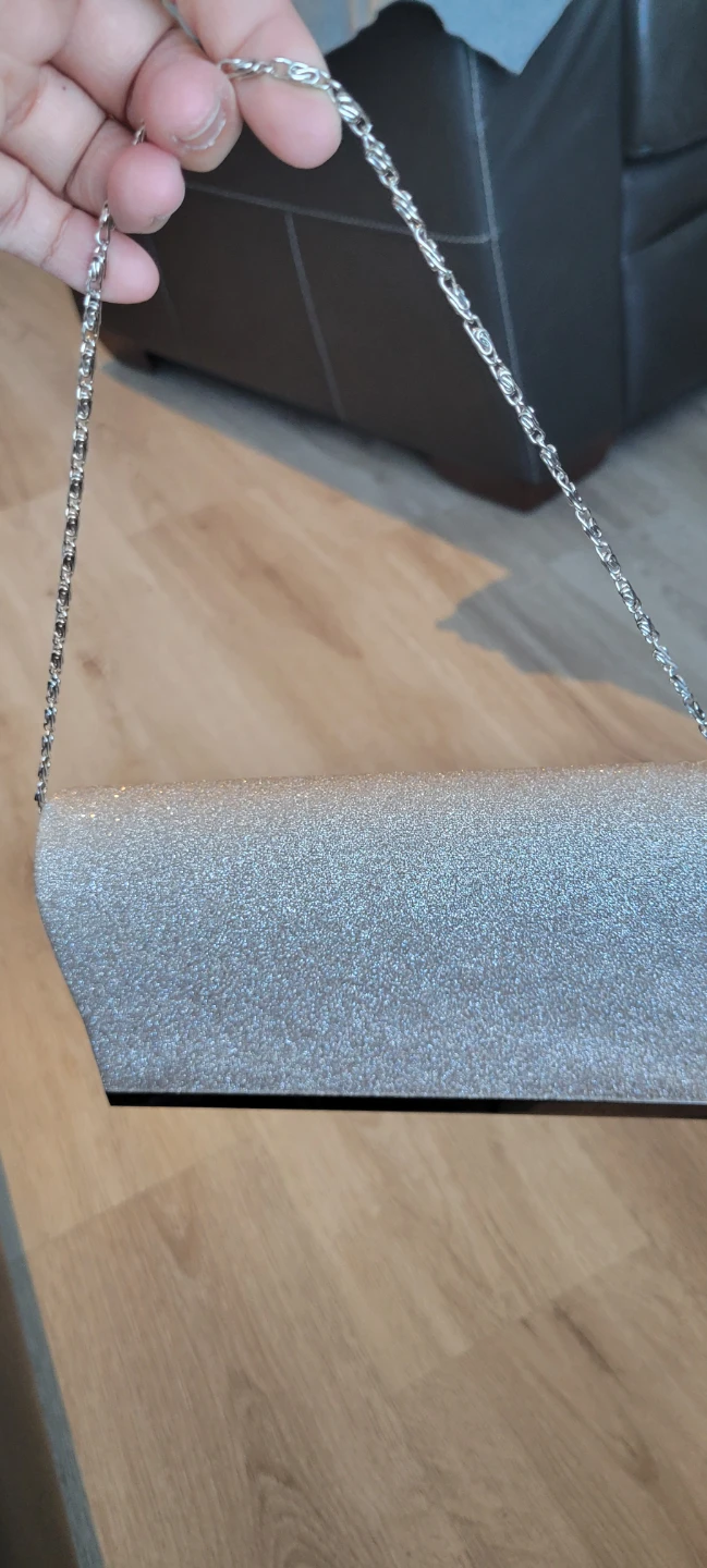 Sparkly Clutch Purse with Chain - photo 2