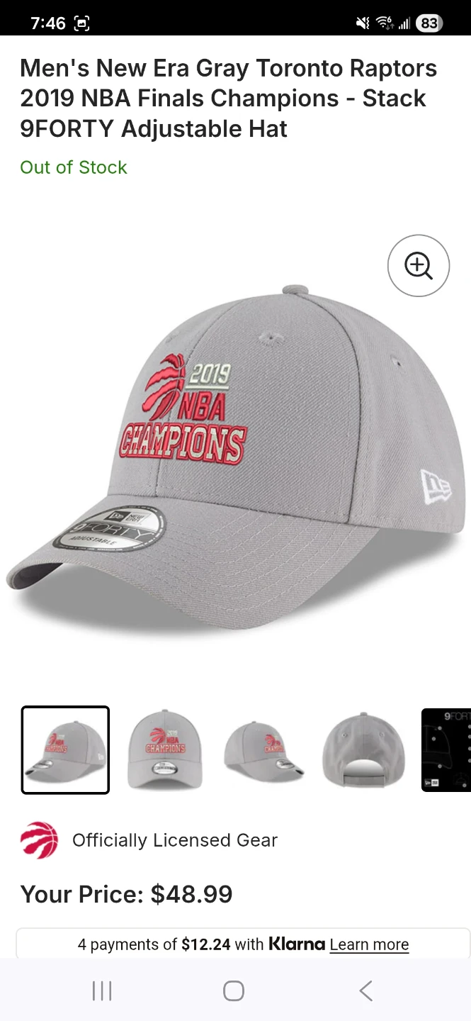 New Era Toronto Raptors 2019 NBA Champions Hat - photo 3