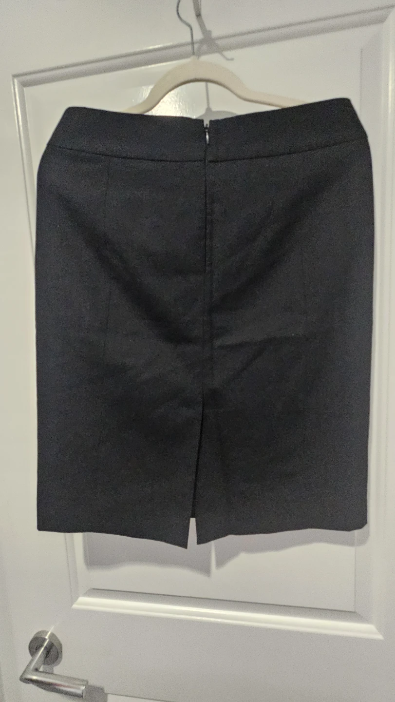 Anne Klein Platinum Black Pencil Skirt Size 8 - photo 4