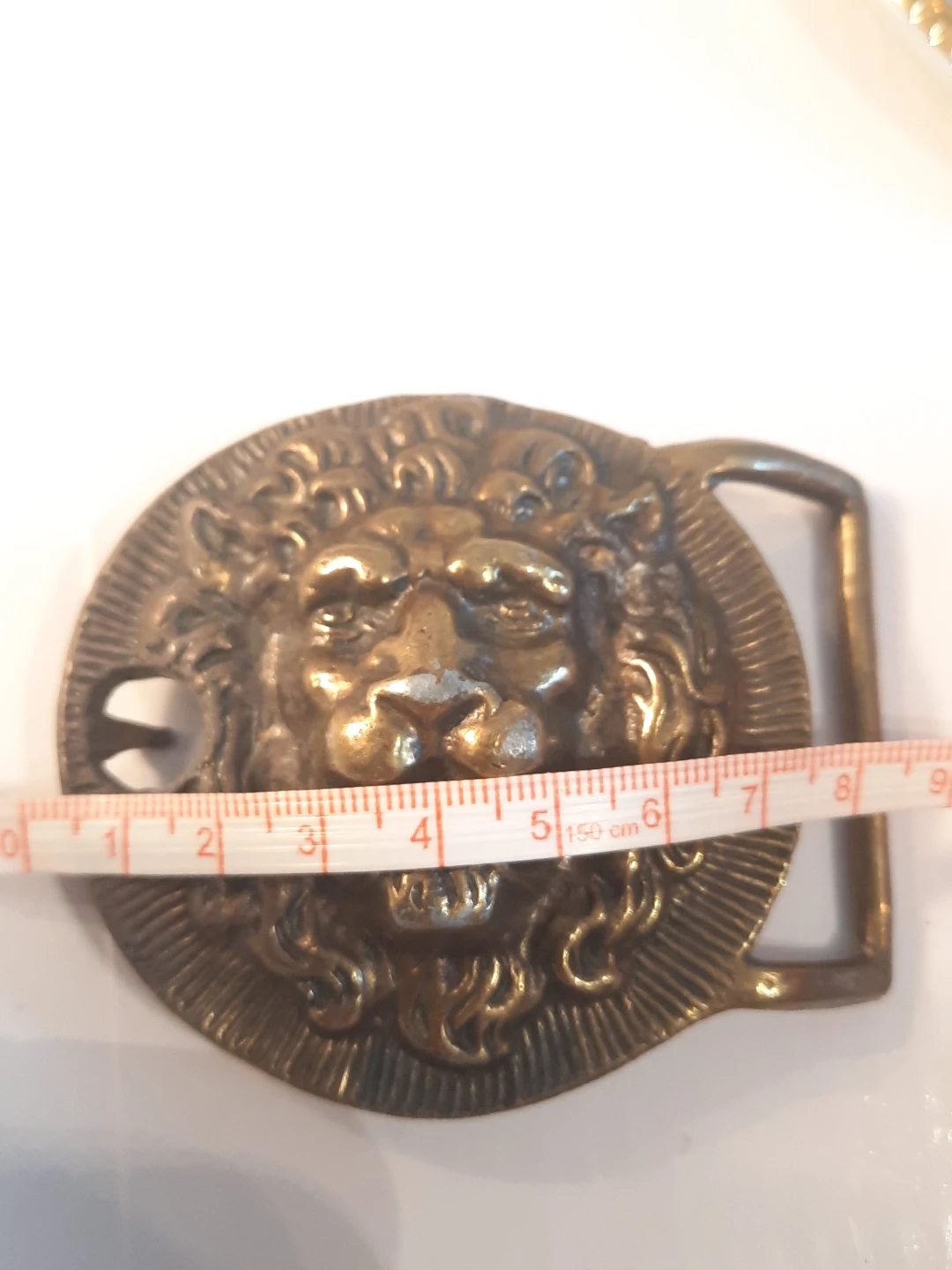 Vintage Lion Head Belt Buckle - photo 2