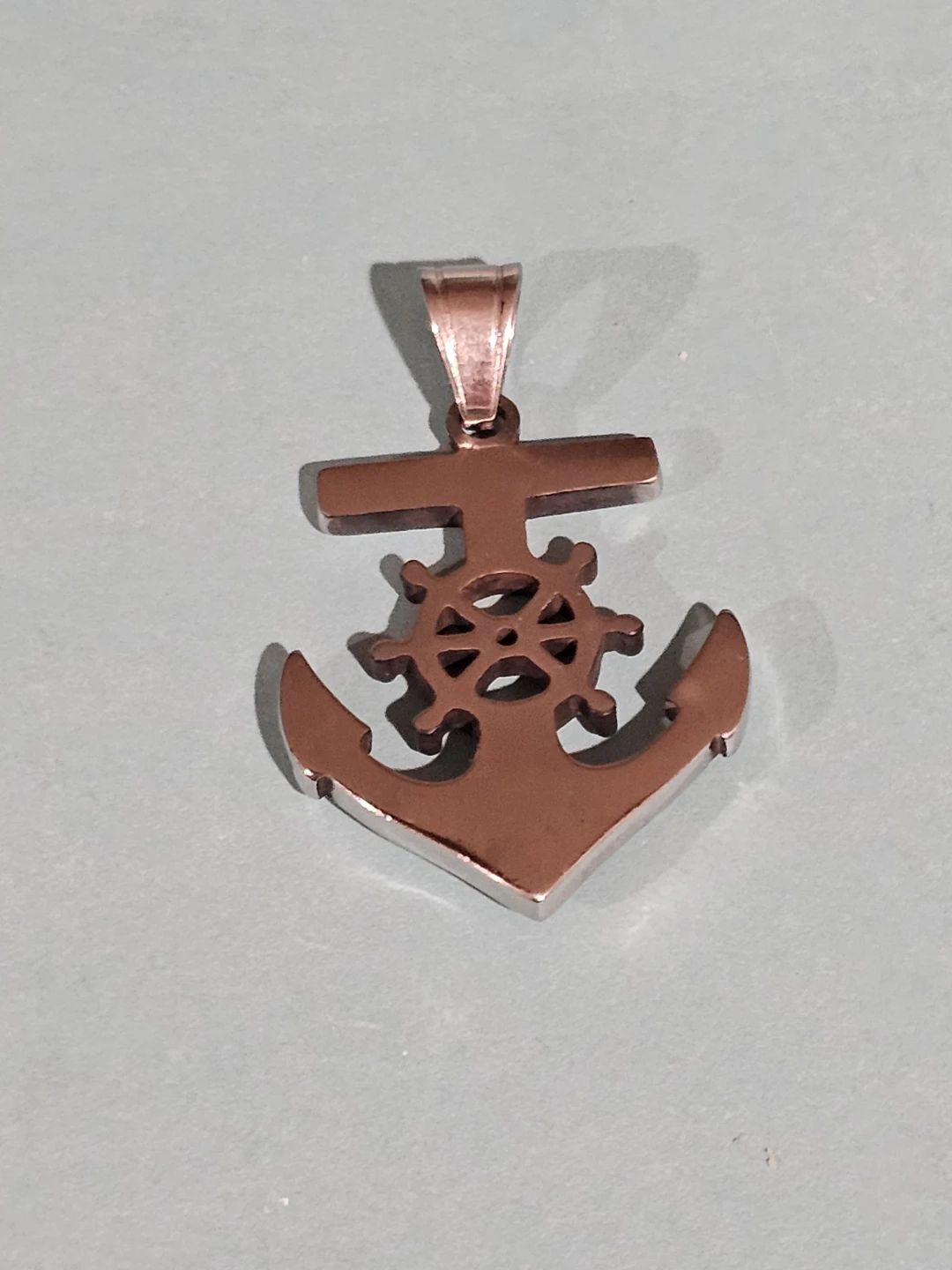Anchor and Ship Wheel Pendant Stainless Steel - photo 4