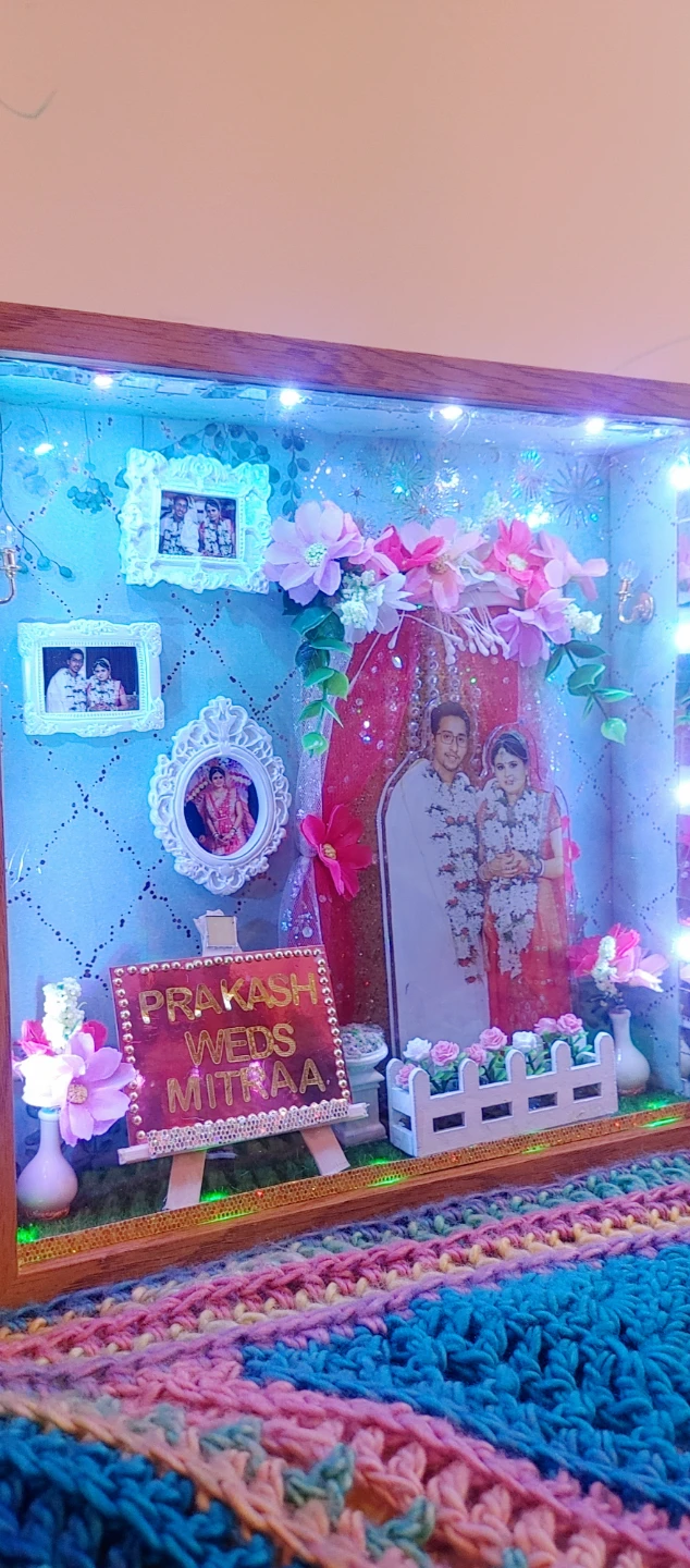 Personalized Wedding Shadow Box Display miniature free estimate - photo 3
