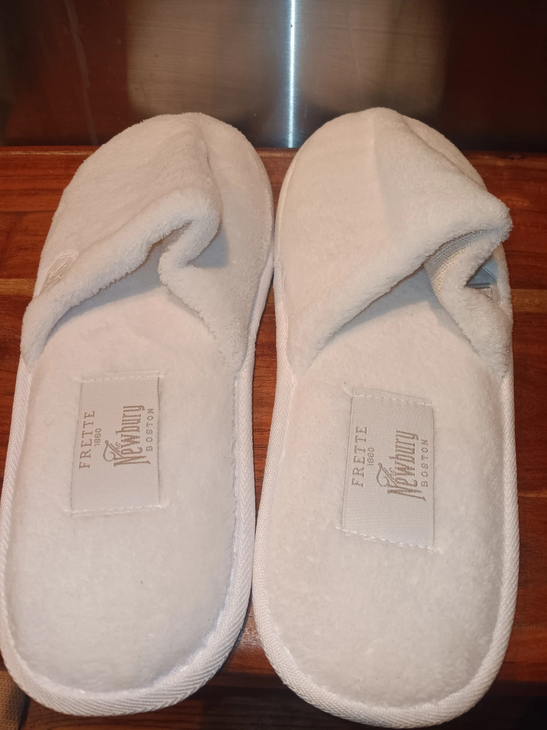 Frette Newbury Boston White Slippers