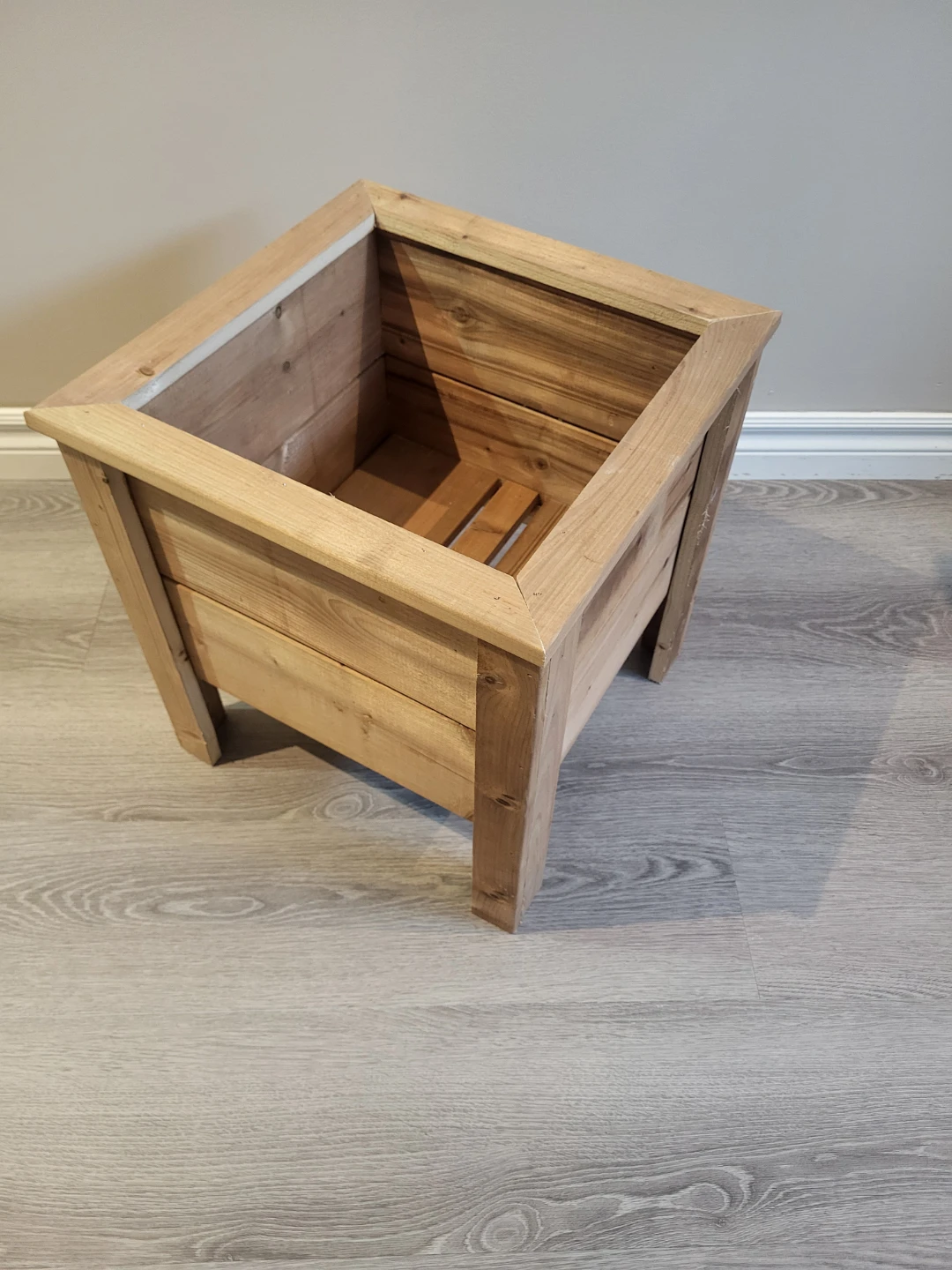 Pre Season Sale! 16" Square Wooden Planter Box