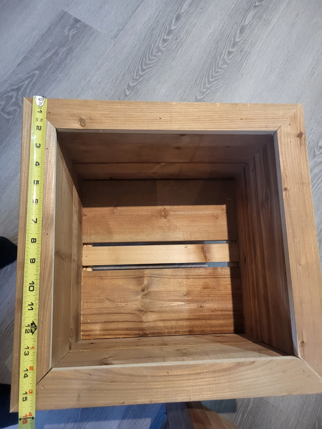 Pre Season Sale! 16" Square Wooden Planter Box - photo 3