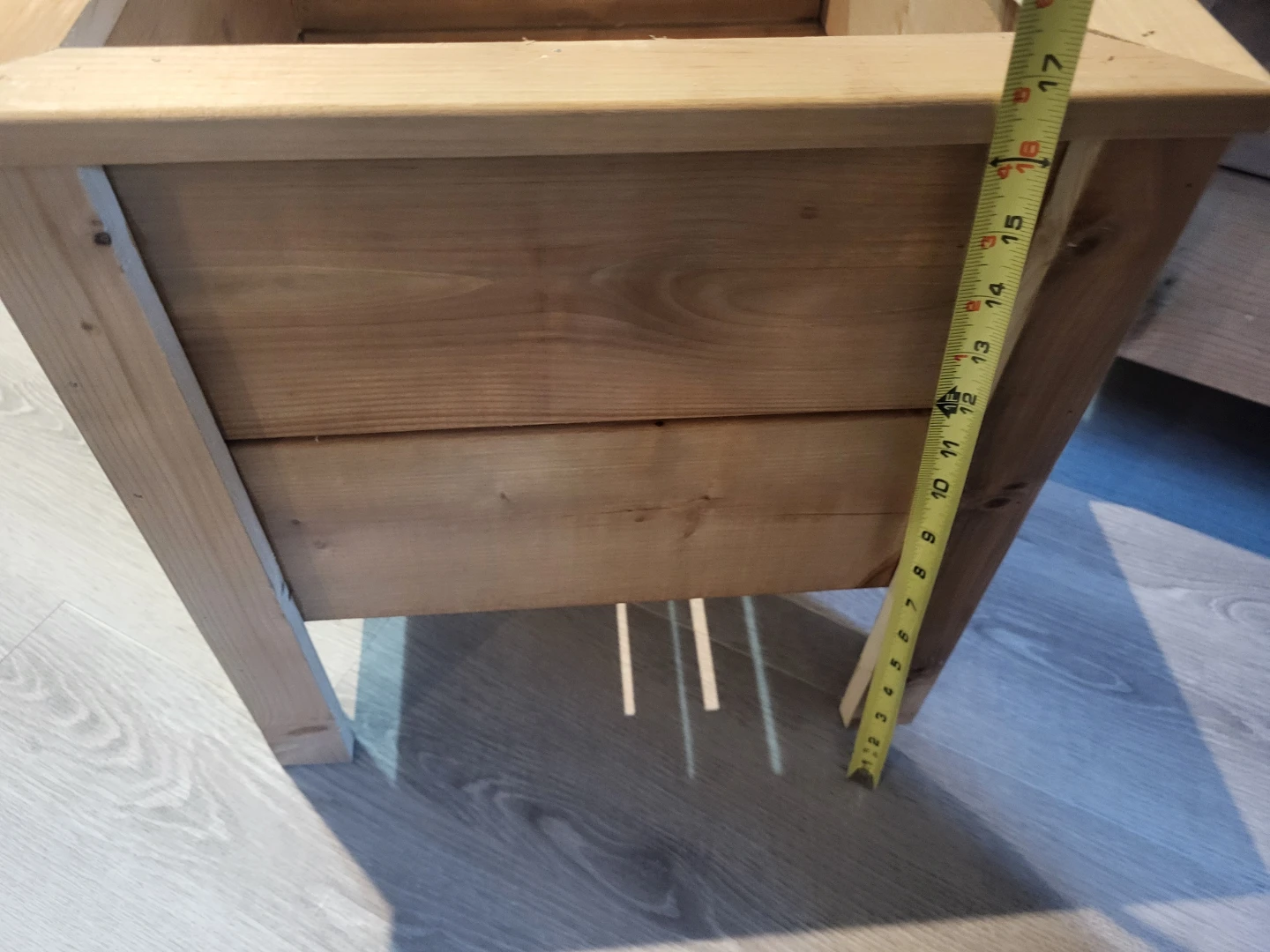Pre Season Sale! 16" Square Wooden Planter Box - photo 4