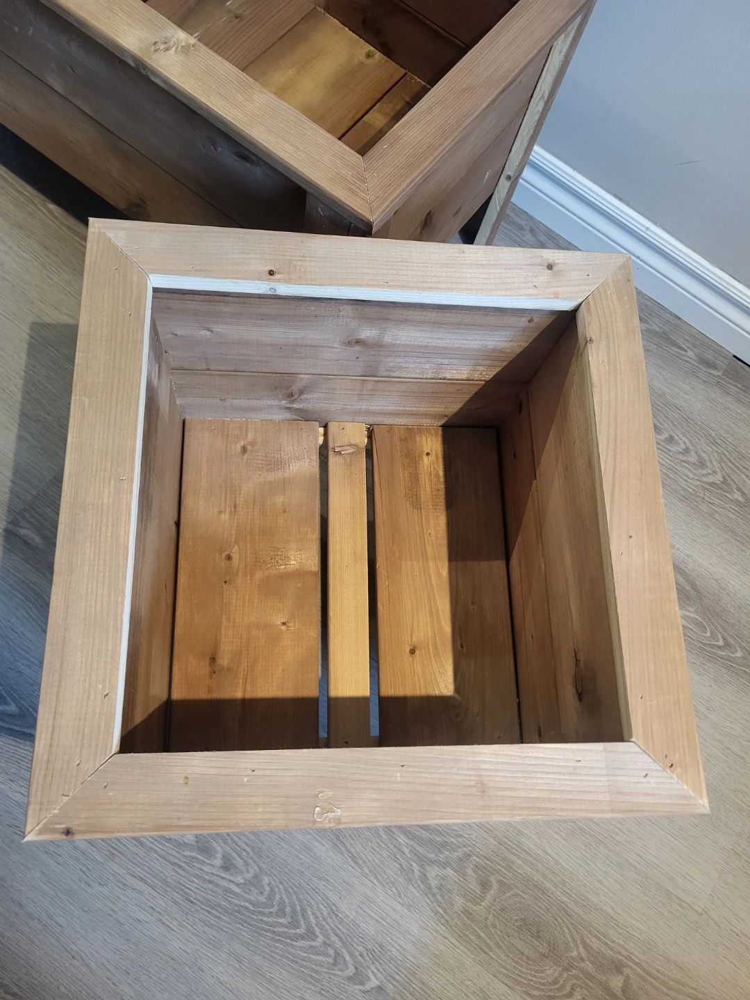 Pre Season Sale! 16" Square Wooden Planter Box - photo 5