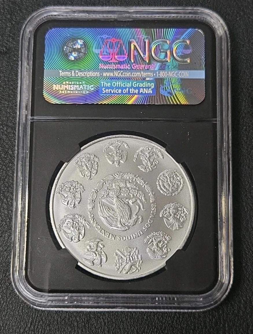2017 Mexico 1 Onza Silver Early Releases NGC MS 70 - photo 2