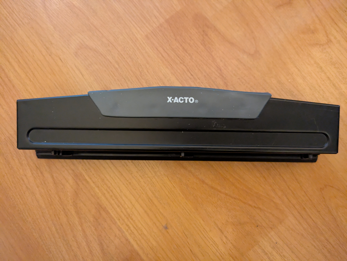 🏆 X- Acto 3 hole punch 10.5 inches
