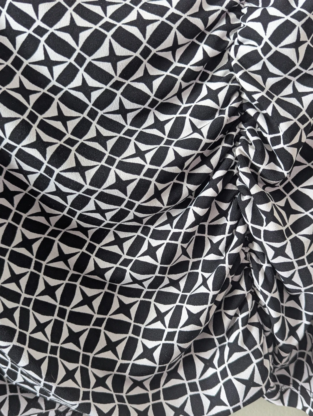 Style & Co Black & White Patterned Blouse - photo 3