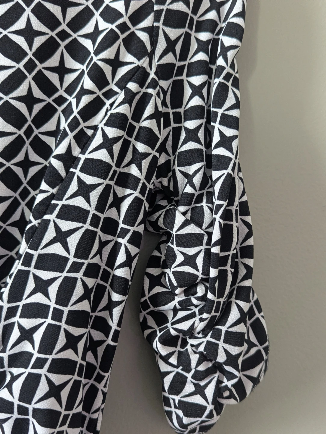 Style & Co Black & White Patterned Blouse - photo 4