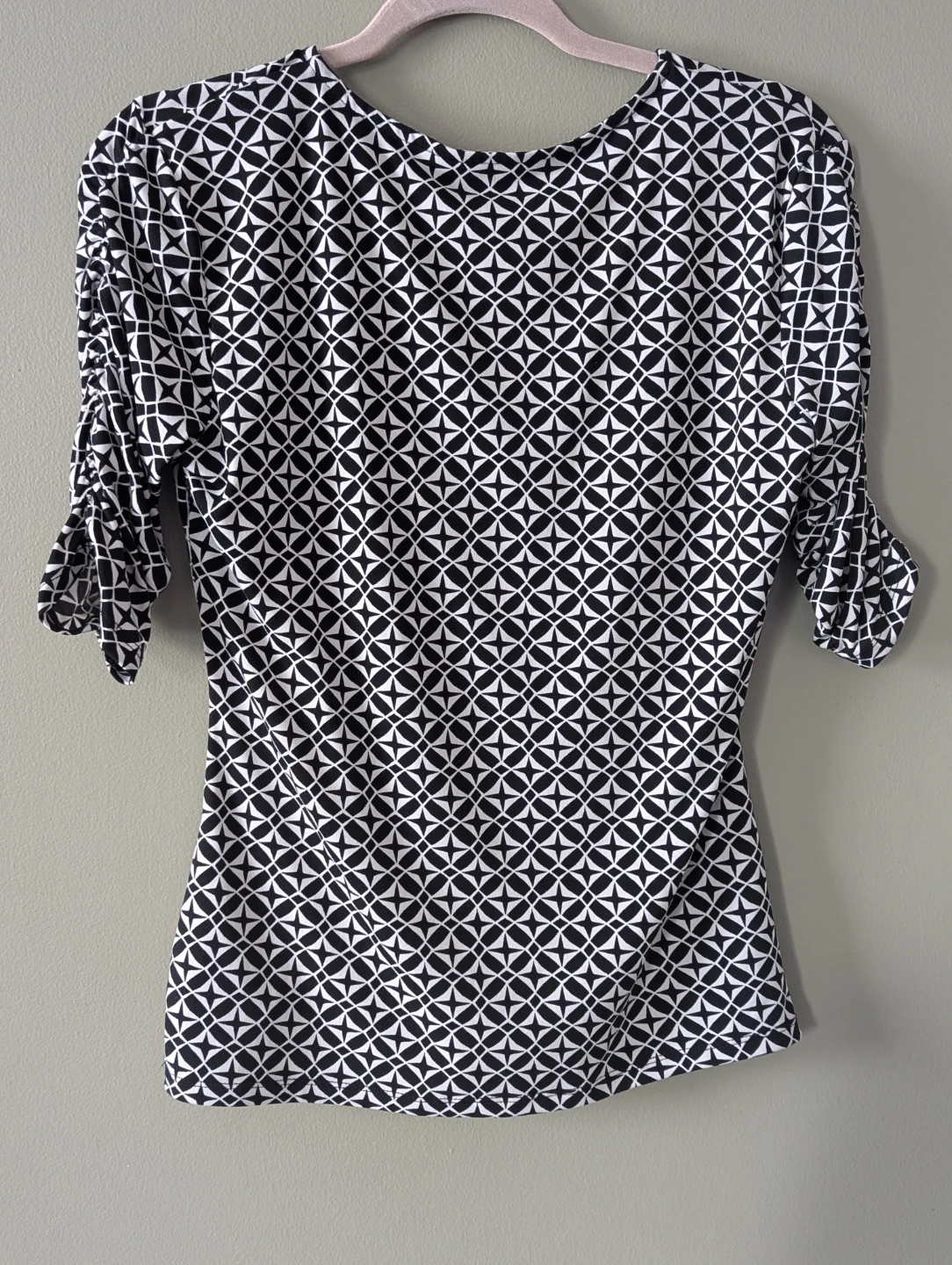 Style & Co Black & White Patterned Blouse - photo 5