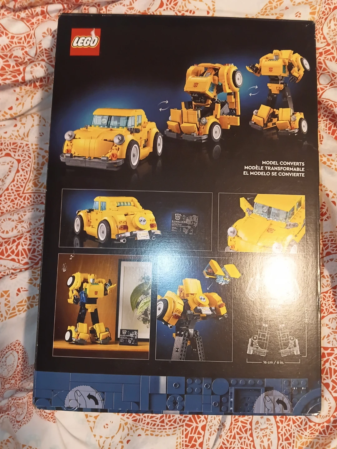 LEGO Icons Transformers Bumblebee 10338 Building Set