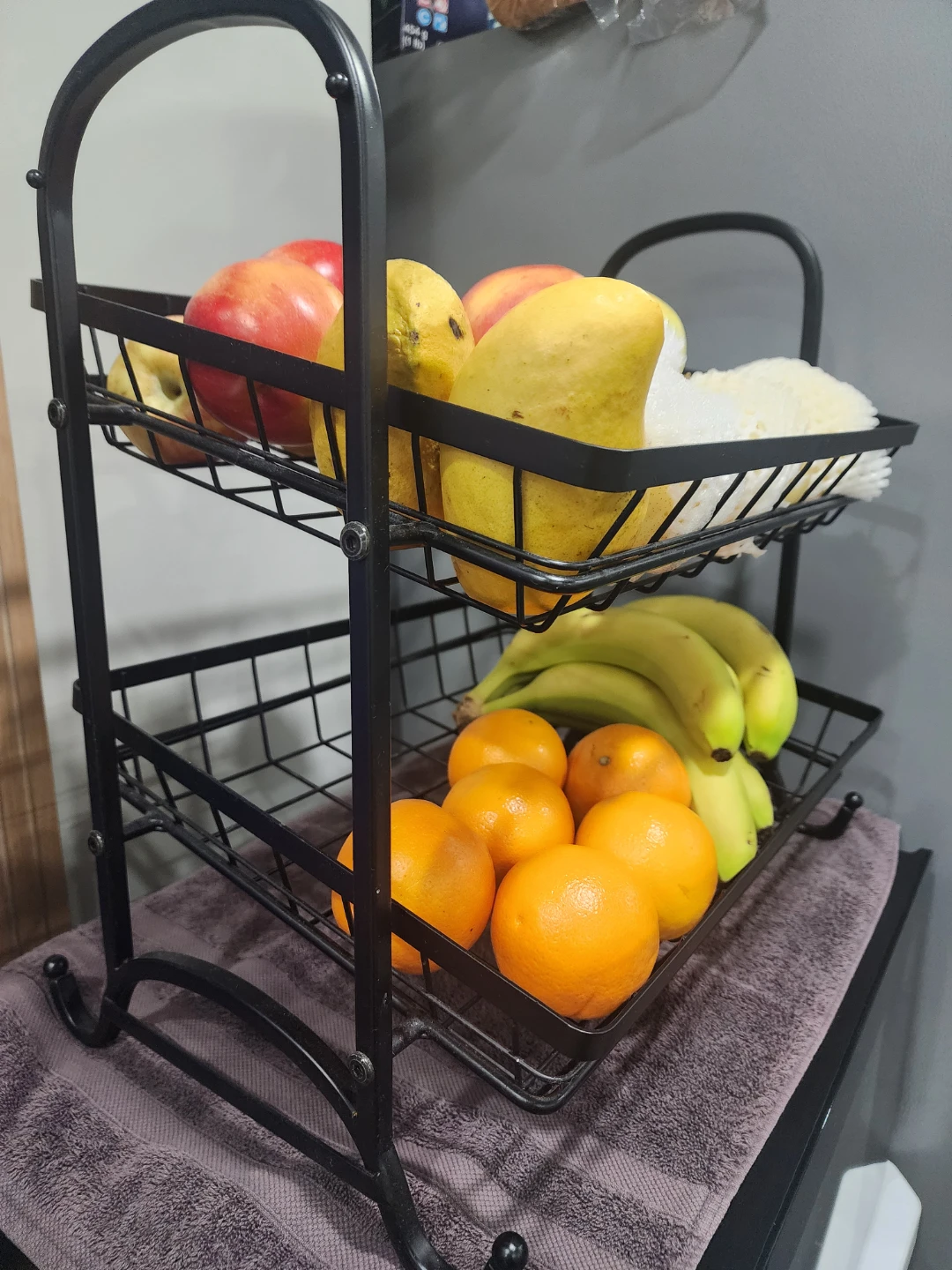 2-Tier Metal Fruit Basket - photo 2