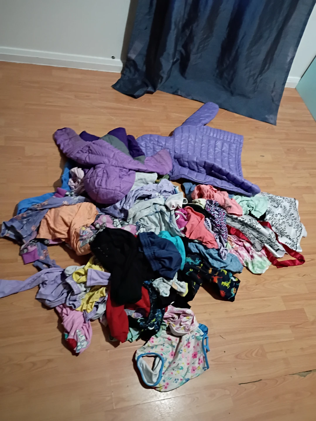 Todder boys and girls of assorted children's clothing