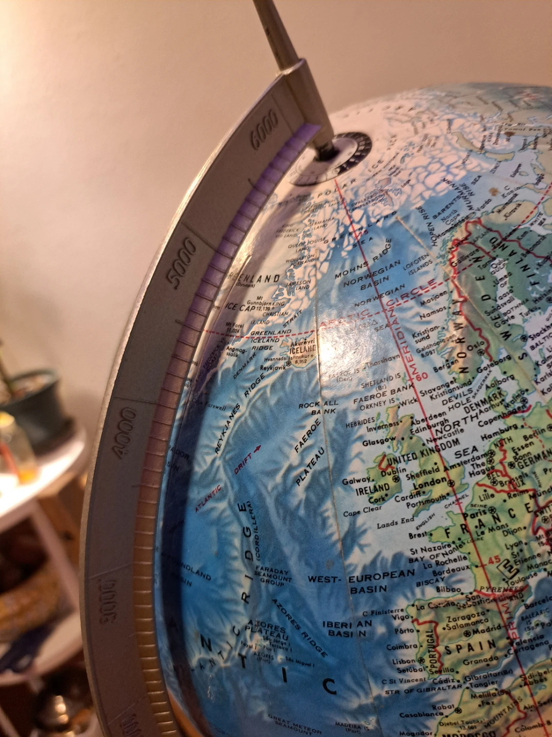 Vintage Educational Globe - photo 4