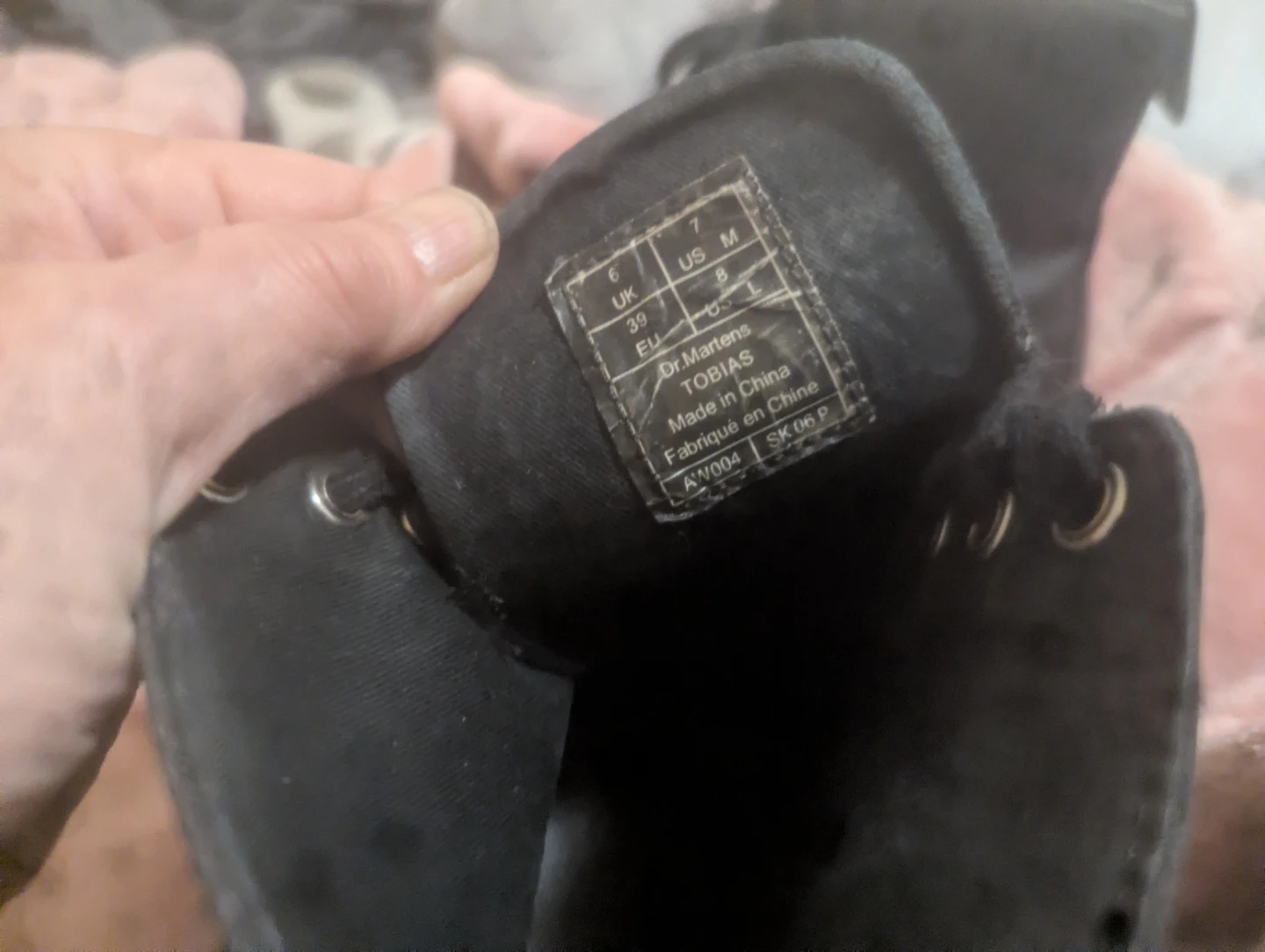 Dr. Martens Tobias Black Leather Boots Size 7 - photo 2