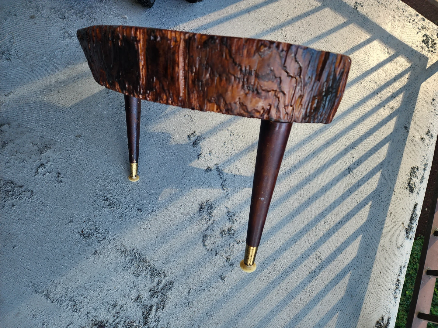 Live Edge Wood Slab Side Table - photo 2