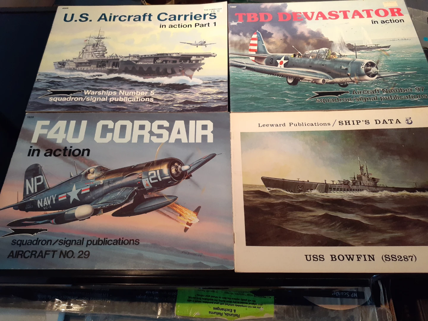 Lot of 4 Squadron/Signal Publications Aviation & Naval History