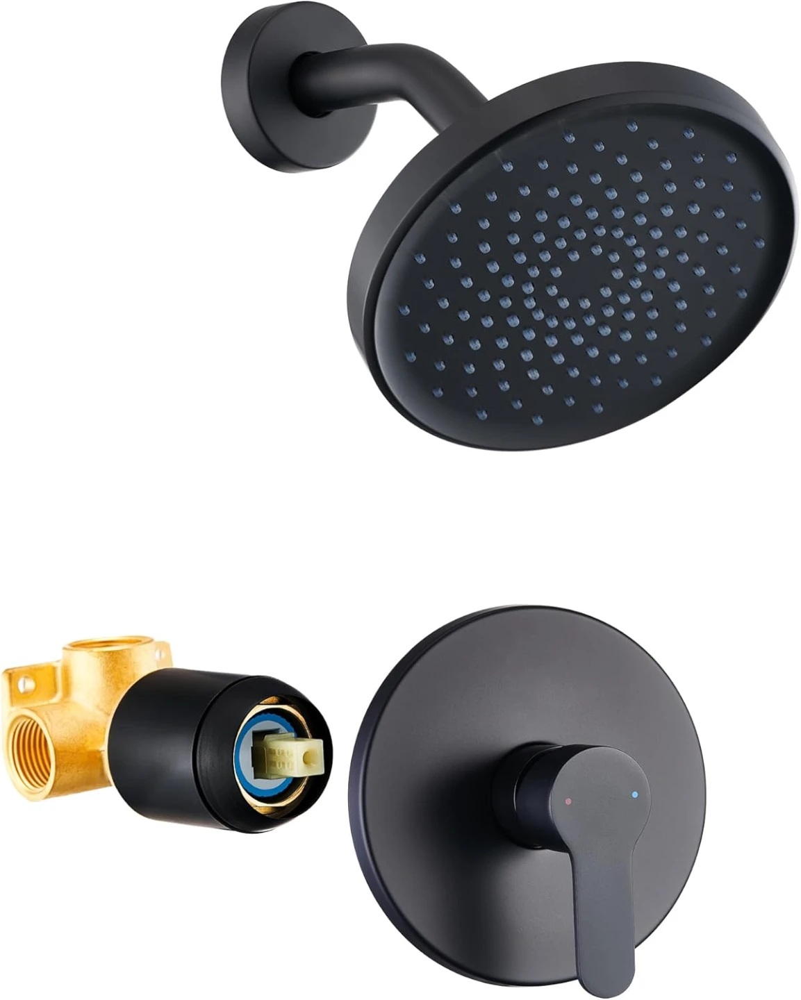 Brand New Sealed Matte Black Rainfall Shower Kit For Sale