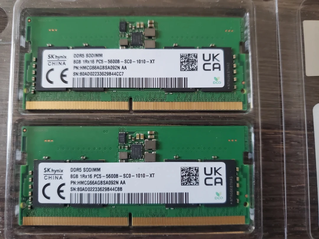 SK Hynix DDR5 16GB (2x8GB) 5600MHz SODIMM Laptop RAMs