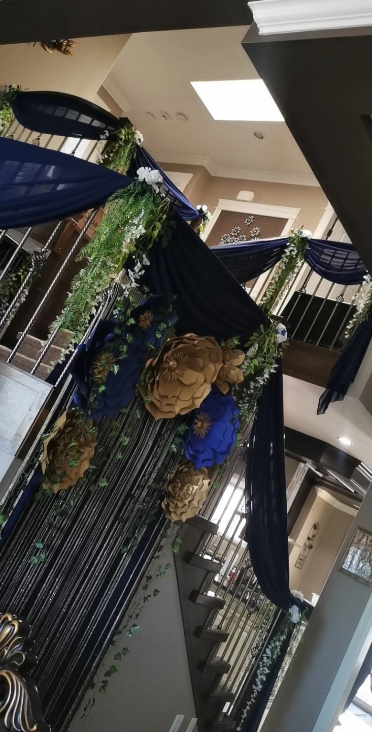 Event Decoration Package - Navy, Gold, White