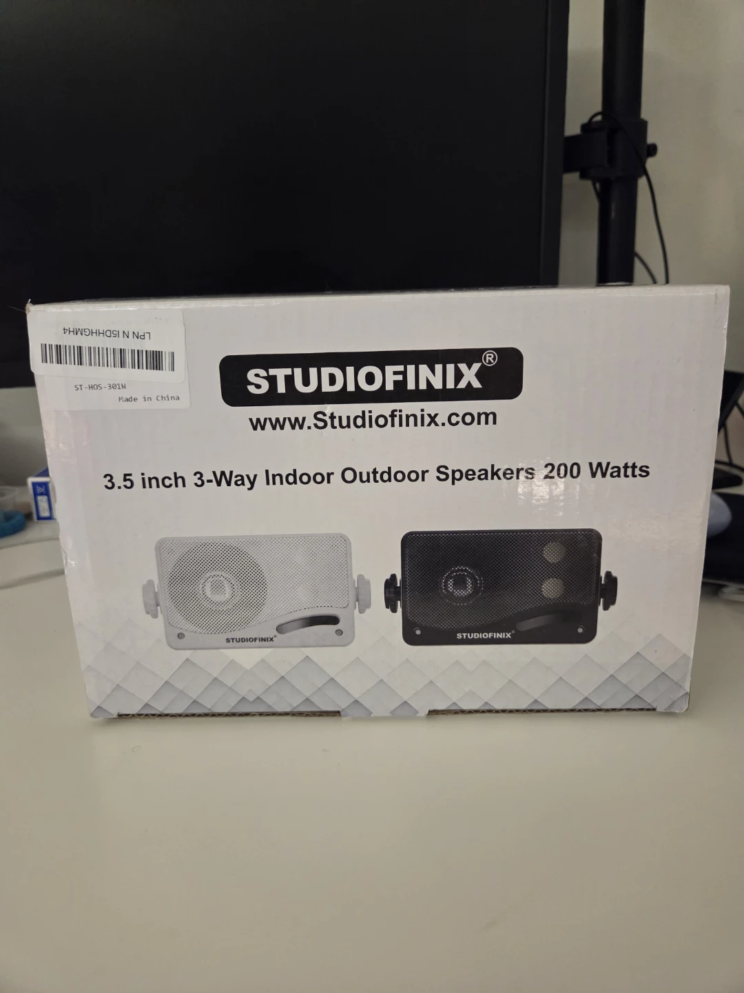 STUDIOFINIX 3.5 inch 3-Way Indoor Outdoor Speakers 200 Watts