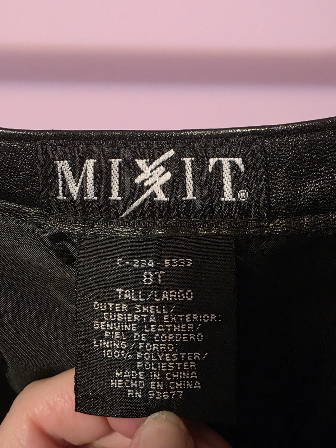 MIX IT Women's Black Genuine Leather Pants Size 8 Tall - photo 4