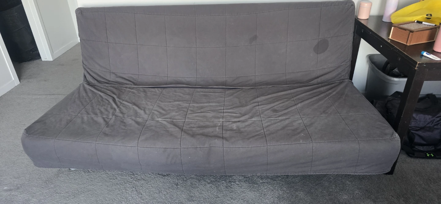 Grey Futon Sofa Bed - photo 2