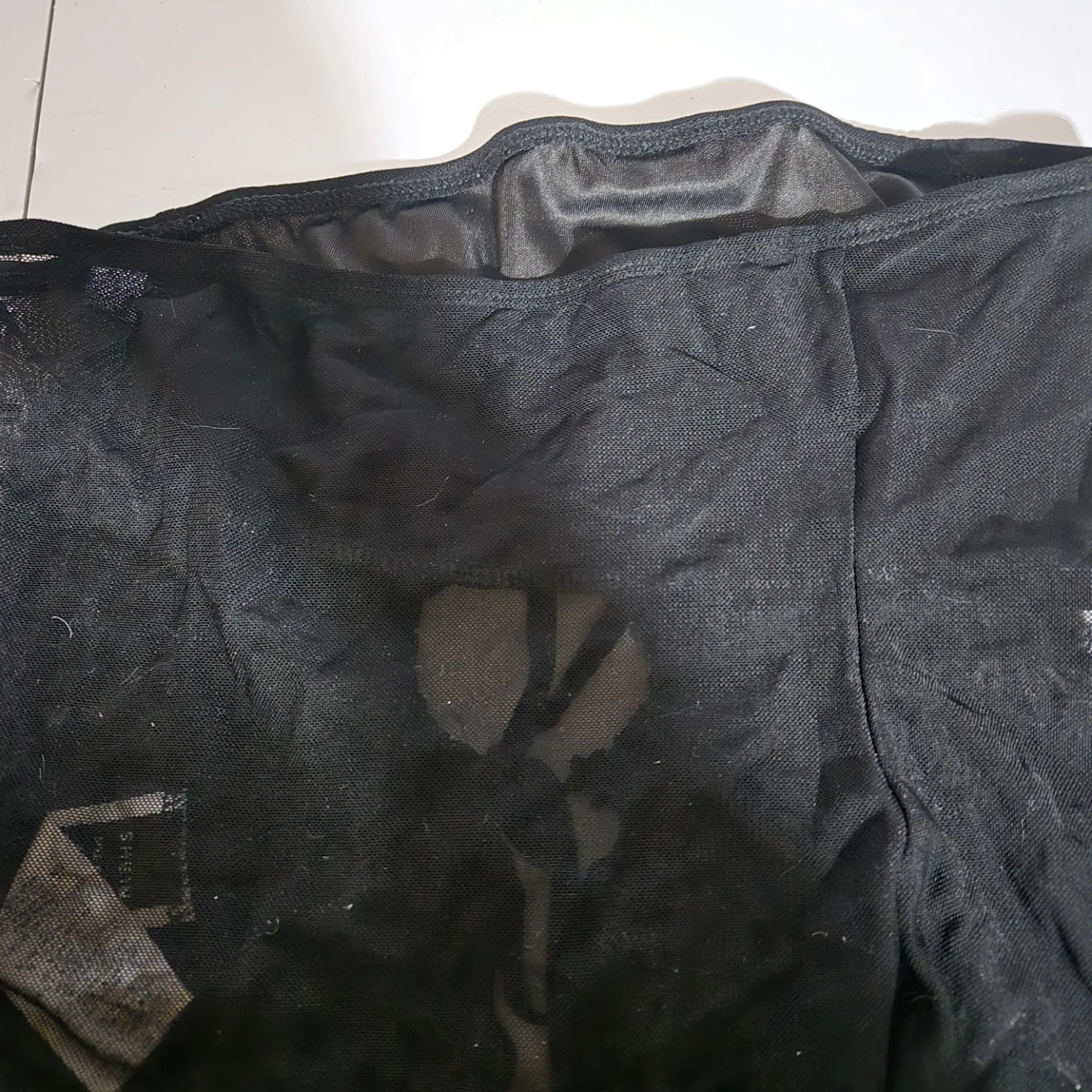 SHEIN Black Mesh Ruched Drawstring Skirt - photo 5